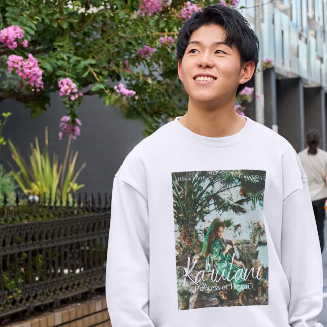Moletom Princesa Ka’iulani Hawaii Arquivamento Colorizado  (Hawaii  Archive Photo Shirt - Princess Ka'iulani)