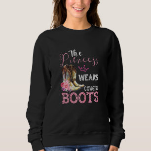 Moletom Princesa veste botas de vaqueira design