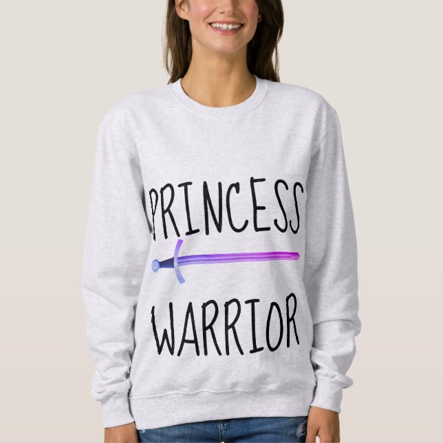Moletom PRINCESS WARRIOR Damas T-Shirts (Frente)
