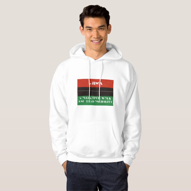Moletom Princípios do Kwanzaa Ujima  (Frente Completa)