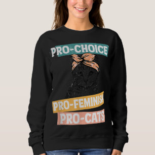 Moletom Pro Choice Pro Feminismo Pro Cats Direitos das Mul