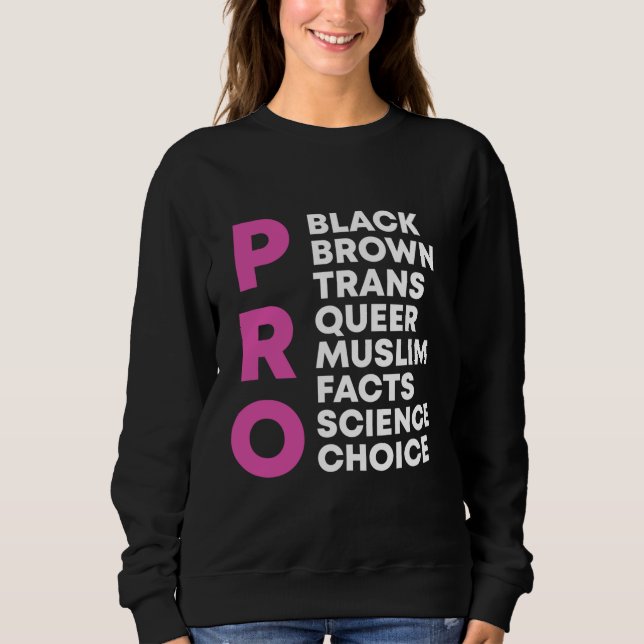 Moletom Pro Choice Trans Science Black Orgulho gay in (Frente)