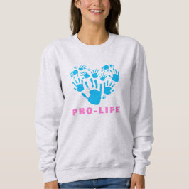 Moletom Pro-Life Handprint Heart – Value Life Awareness 