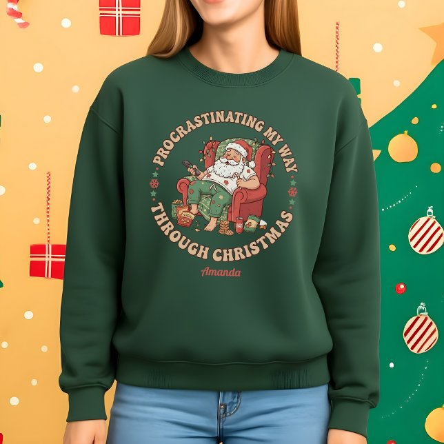 Moletom Procrastinando o Meu Natal Divertido (Criador carregado)