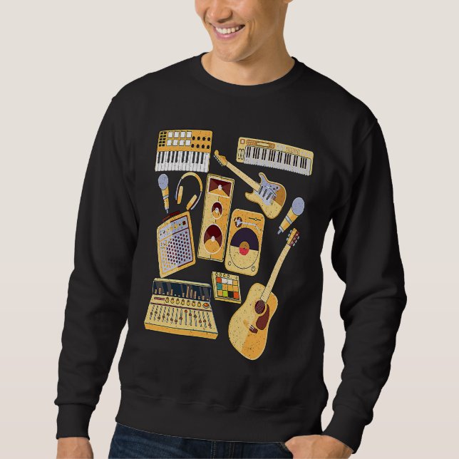 Moletom Produtor Musical Músico Instrumentos Compositor Gr (Frente)