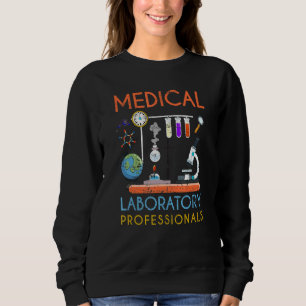 Moletom Prof. Laboratório Médico do Microscópio Med Lab Sc