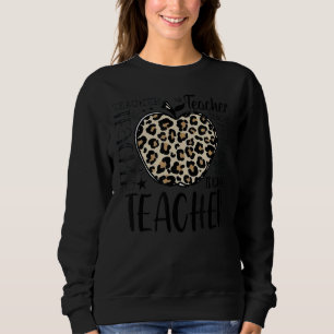 Moletom Professor Apple Leopard Teach inspira chumbo Educa