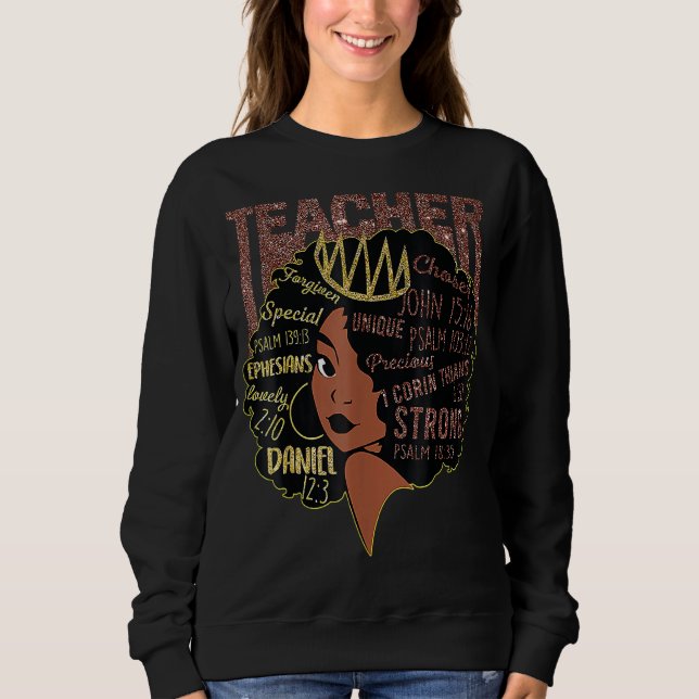 Moletom Professor Black Afro Melanin Queen African Black S (Frente)