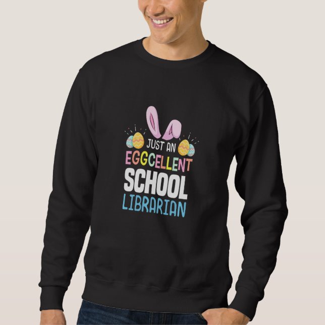 Moletom Professor de Bibliotecas Escolares Easter Bun de O (Frente)