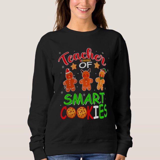 Moletom Professor de Biscoitos Inteligentes Natal Três Pap (Frente)