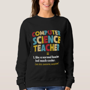 Moletom Professor de Ciência da Computação CS Professor Co