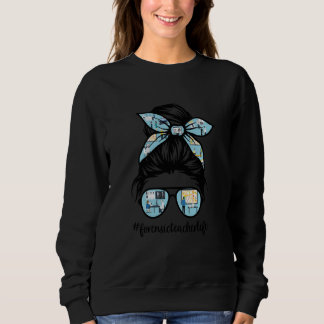 Moletom Professor de Ciência Forense Messy Bun Life Hair H