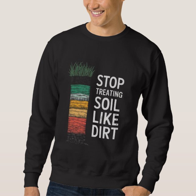 Moletom Professor de Ciências Agrícolas Nerd do Solo Estud (Frente)