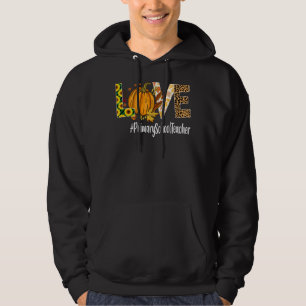 Moletom Professor de Ensino Primário Amor Queda Pumpkin Le