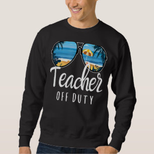 Moletom Professor de escola descartada óculos de sol praia