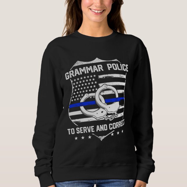 Moletom Professor de Inglês Polícia Gramatical (Frente)