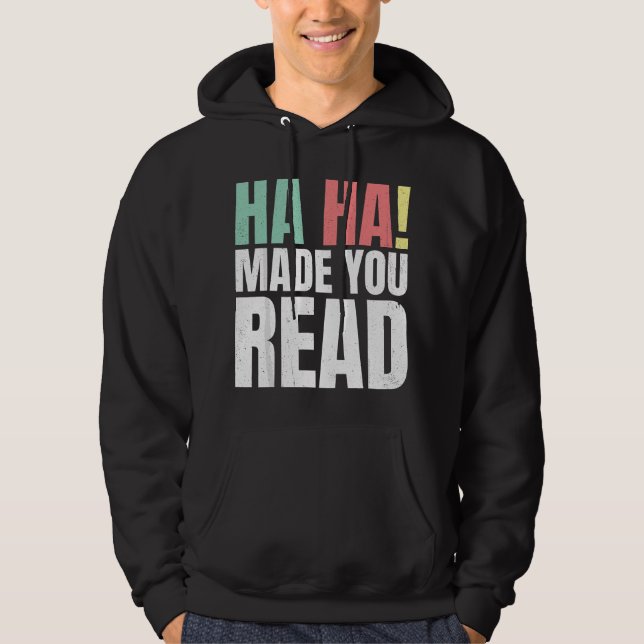 Moletom Professor de Leitura Engraçado (Frente)