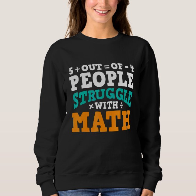 Moletom Professor de Matemática 5 de 4 Pessoas Lutam Com M (Frente)