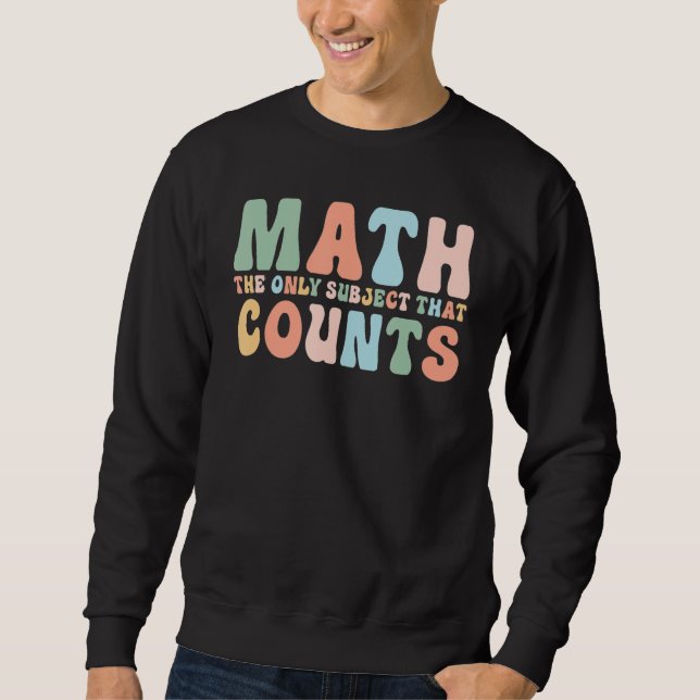 Moletom Professor De Matemática De Volta À Escola O Único  (Frente)