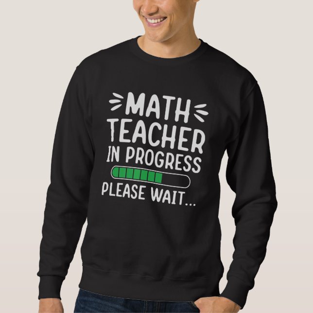 Moletom Professor de Matemática em Andamento Aguarde A Mat (Frente)