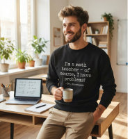 Professor de Matemática Engraçado Humor Piada Cita