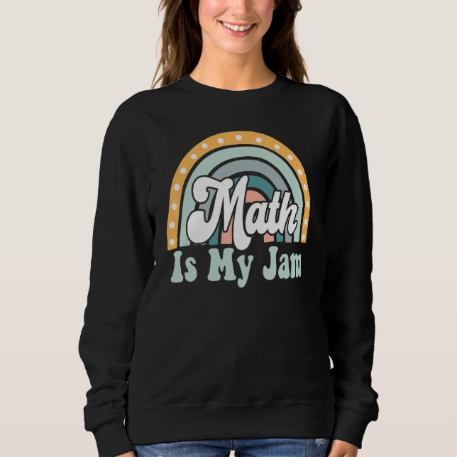 Moletom Professor de Matemática Rainbow Leopard Math É Meu (Frente)