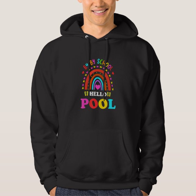 Moletom Professor de Verão de Piscina de Alô, Bye Bye Scho (Frente)