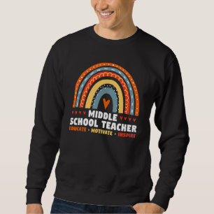 Moletom Professor do ensino médio educa motivação inspira 