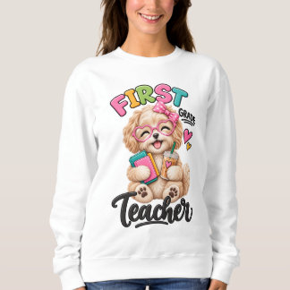 Moletom Professor do Primeiro Ano | Maltipoo Adorável