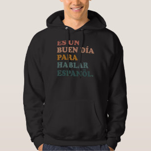 Moletom Professor espanhol Retro Apreciação Bilingue Teach