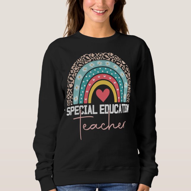 Moletom Professor especial de educação Ed SPED Leopard Rai (Frente)