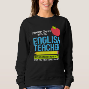 Moletom Professor Inglês Humor Reading Books Vocabulário G