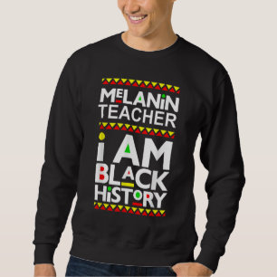 Moletom Professor Melanin Sou Escola de História Negra