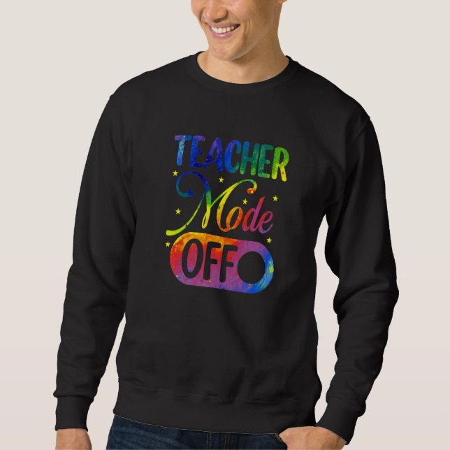 Moletom Professor Modo Feliz No Último Dia Da Escola Verão (Frente)