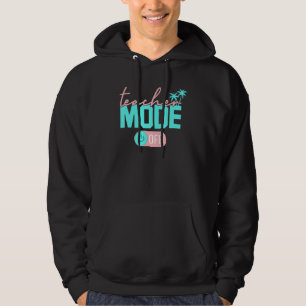 Moletom Professor Modo Feliz No Último Dia Da Escola Verão