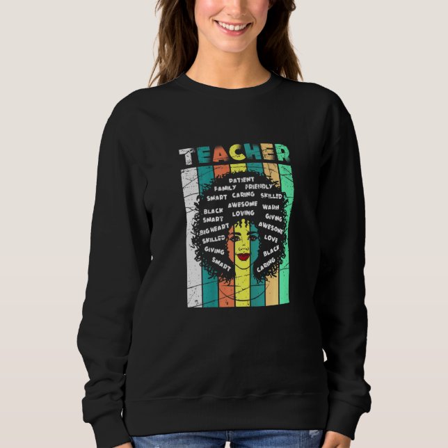Moletom Professor negro afro-americano História negra afri (Frente)