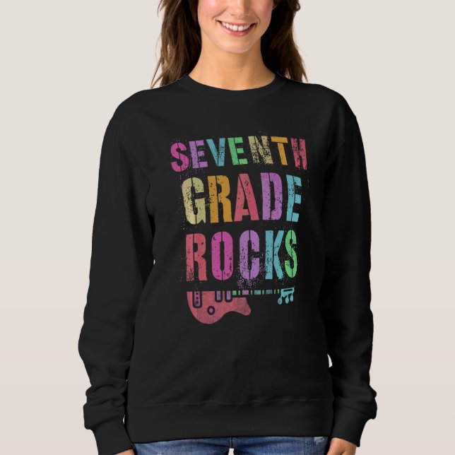 Moletom Professor Rockstar Team Rock Estudante de 7 Grau (Frente)