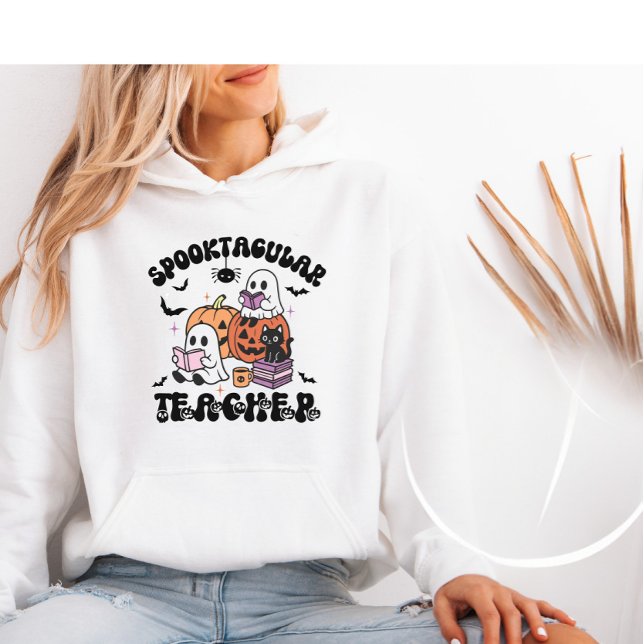 Moletom Professor Spooktacular do Halloween Retro Bonito (Criador carregado)
