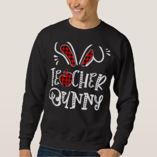 Moletom Professora Bunny Apple Bunny Ears Buffalo Xadrez E