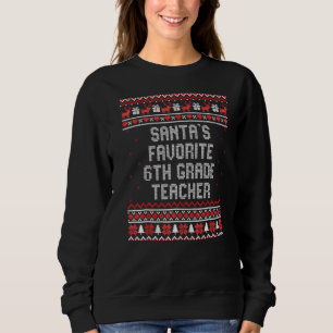 Moletom Professora da 6 favorita Santas - Natal para prese