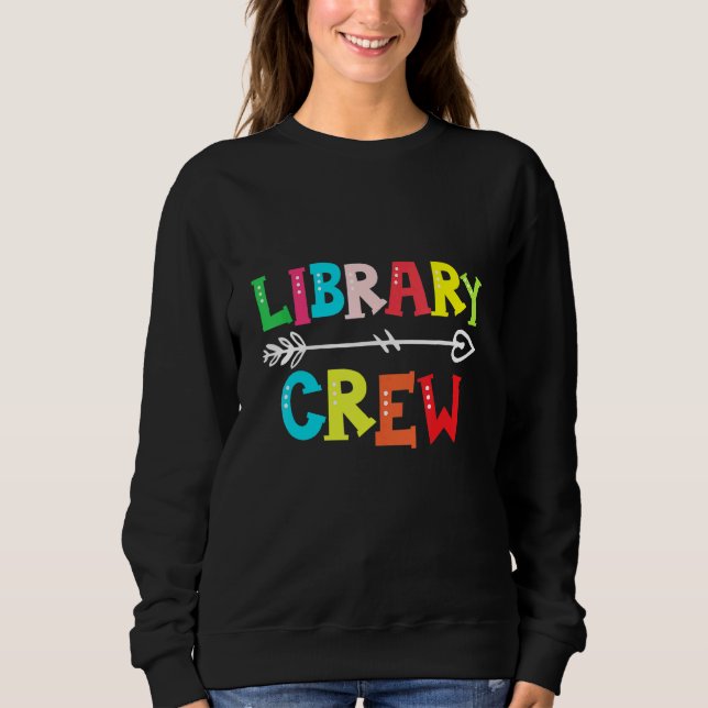Moletom Professora Da Biblioteca De Tripulação Estudante N (Frente)