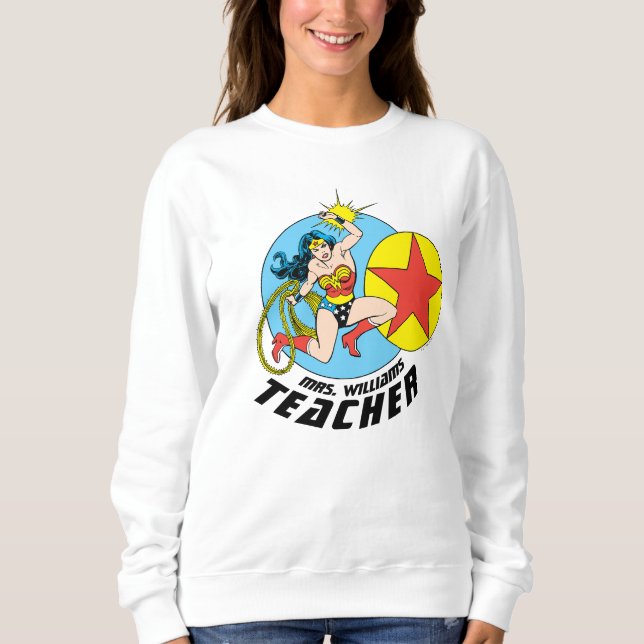 Moletom Professora da Mulher Maravilha Red Star (Frente)