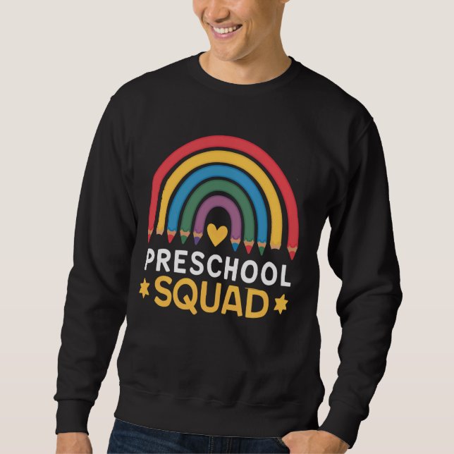 Moletom Professora Da Praça Da Pré-Escola De Volta À Escol (Frente)