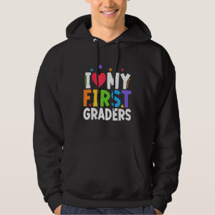 Moletom Professora Da rua I Love My First Grades To