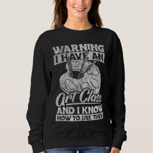Moletom Professora de Arte - Roupa de Ensino para Mulheres