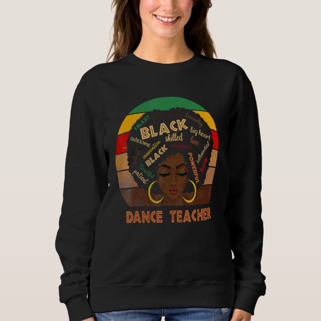 Moletom Professora de dança afro-americana Black Hi (Frente)