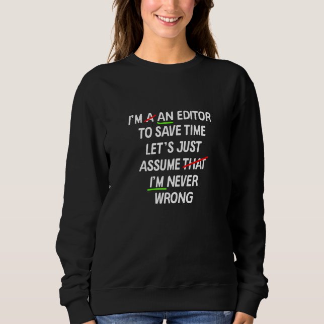 Moletom Professora de Gramática Inglesa Nunca Errada (Frente)