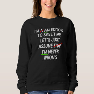 Moletom Professora de Gramática Inglesa Nunca Errada