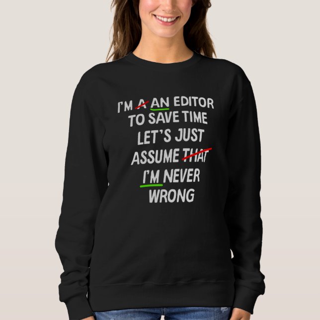 Moletom Professora de Gramática Inglesa Nunca Errada (Frente)