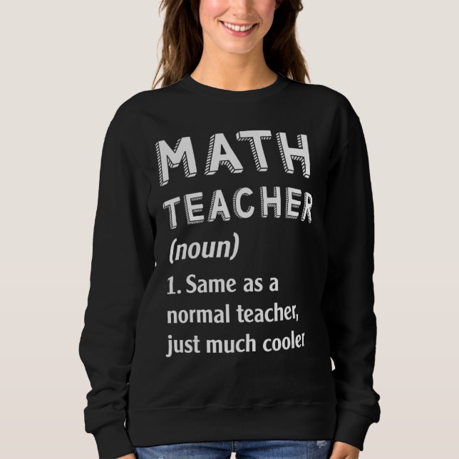 Moletom Professora De Matemática Igual A Professora Normal (Frente)